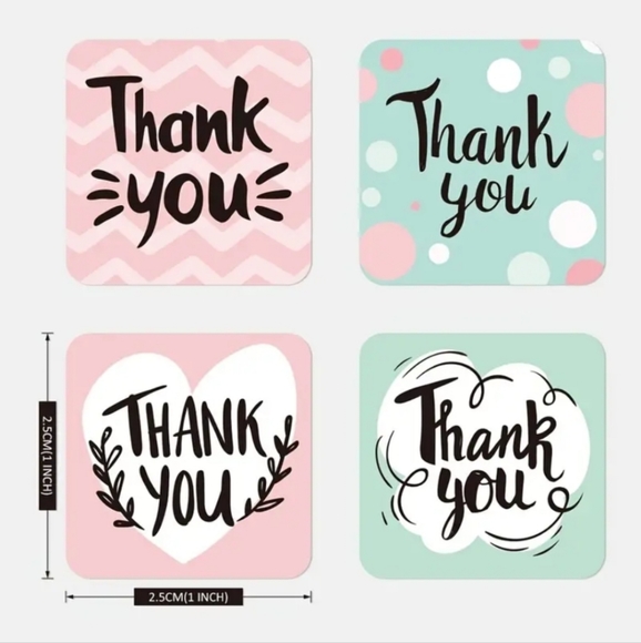 100 thank you stickers - Picture 2 of 2